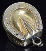 Victorian horseshoe pendant / charm, 3.7g