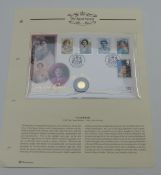 Westminster Commemorative £5 gold coin cover for HM The Queen Mother's 99th Birthday