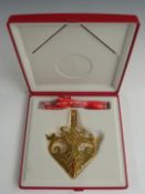 Georg Jensen for Royal Copenhagen cased 1992 Christmas mobile / decoration, width of case 16cm