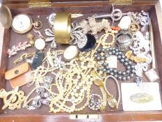 A collection of jewellery including cameo, Victorian bangle, watches, Victorian brooches, etc