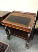 A Victorian mahogany Davenport,