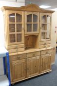 A pine kitchen dresser