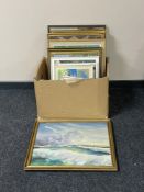 A quantity of continental pictures, prints,