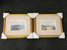 After Tom MacDonald : A pair of colour reproductions, signed in pencil, 13 cm x 17 cm,