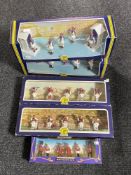 A boxed Britians The Queens Silver Jubilee soldier set and four further boxed Greek figure sets