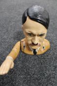 A cast iron novelty Hitler nutcracker