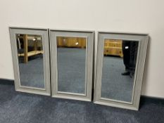 Three contemporary hall mirrors