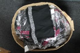 A box Kamili leopard trim basques, sizes 12,