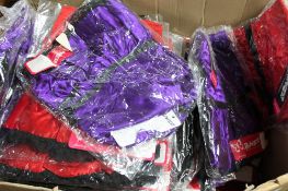 A box of Phaze satin burlesque frill mini dresses