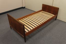 A 3' mid 20th century Danish teak bed frame