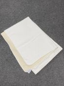A white and cream Durham quilt CONDITION REPORT: This measures approximately 210cm
