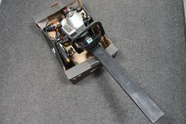 A Spear and Jackson petrol hedge trimmer together with a Challenge jigsaw and an electric drill