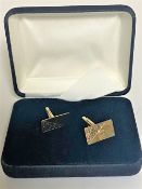 A pair of 9ct gold cufflinks, 4.2g.