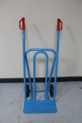 A heavy duty twin handled sack barrow (blue)