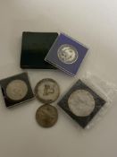 Two silver jubilee medals,