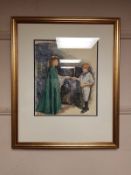 Melvyn Warrne-Smith : Reaping Savage Wind Part 9, oil on panel, artist and title verso,