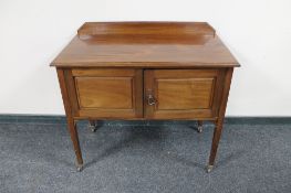 A Victorian mahogany washstand