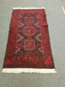 A Persian rug,
