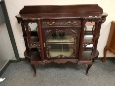 A Victorian mahogany chiffonier base, width 138 cm.