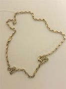 A 9ct gold necklace, 9.2g.