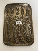 An antique silver pin tray, 262g.