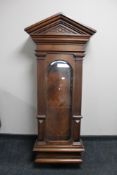 An Edwardian mahogany clock case