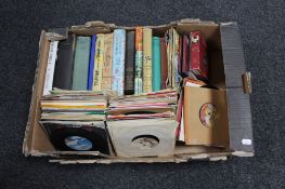 A box of small quantity of vinyl 7