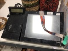 A Casio V-R200 digital hand touch till with key fob