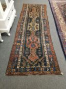 An antique Kurdish runner,