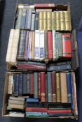 Three boxes containing a quantity of antiquarian and later books including Harmsworth's History of