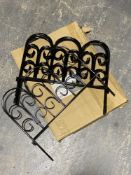 Approximately 39' of metal garden border