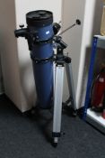 A Sky Watcher telescope on tripod