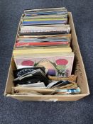 A box of a large quantity of LP's and 7