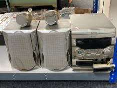 A Goodmans hifi system with four speakers