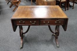 A Regency style sofa table.