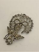 A nice quality silver and paste Victorian pendant