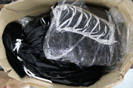 A box of Phaze velvet Gothic dresses