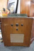 A walnut cased Murphy 188 floor standing valve radio