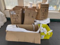 Two pallets of La Rosa shop mannequin parts, male and female.