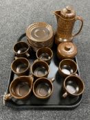 A twenty-three piece Wedgwood Pennine oven to table tea service