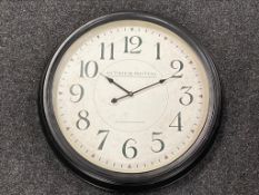 A battery operated French style wall clock