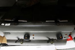 A Lincat stainless steel double fryer