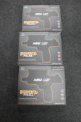 Three Regimental Police mini uzi water pellet guns