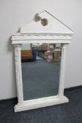 A contemporary Barker and Stonehouse stone effect Grecian mirror
