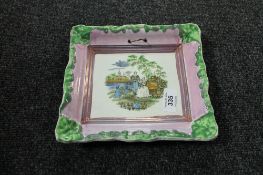 A 19th century Sunderland lustre plate