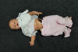 A vintage plastic doll