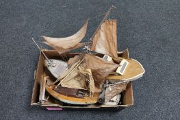 A box of wooden model of the Jubilee Queen,