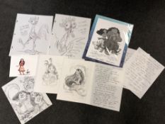 A collection of items relating to the Disney film production 'Moana', to include pencil,