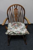 A Windsor rocking chair