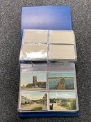 An album of antique and later postcards - tourist,